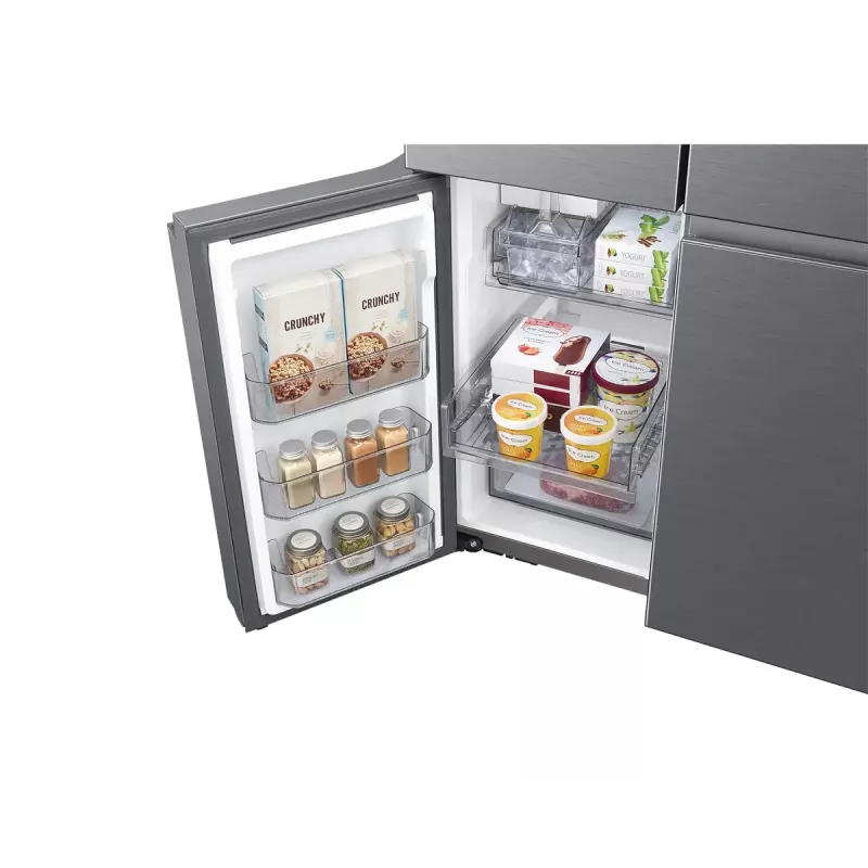 Side-by-side refrigerator Samsung RF59C701ES9 — French door, 649 L total (390 L fridge / 269 L freezer), Silver