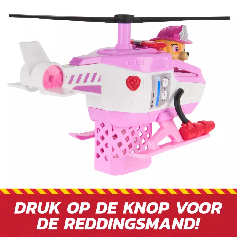 PAW Patrol Fire Rescue: Skye Rescue Fire Chopper with Action Figure, Kitty Friend & Toy Helicopter, Kids Toys for Boys & Girls Ages 3 and Up