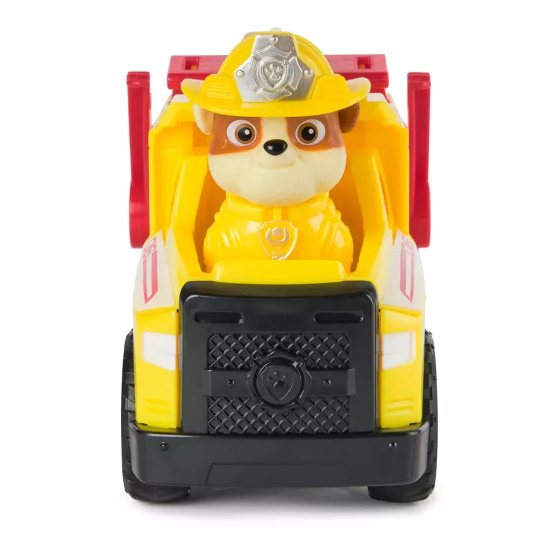 PAW Patrol Fire Rescue: Rubble Rescue Fire Dump Truck with Action Figure, Projectiles, and Toy Truck, Kids Toys for Boys & Girls Ages 3 and Up