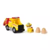 PAW Patrol Fire Rescue: Rubble Rescue Fire Dump Truck with Action Figure, Projectiles, and Toy Truck, Kids Toys for Boys & Girls Ages 3 and Up