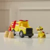 PAW Patrol Fire Rescue: Rubble Rescue Fire Dump Truck with Action Figure, Projectiles, and Toy Truck, Kids Toys for Boys & Girls Ages 3 and Up