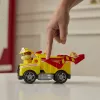PAW Patrol Fire Rescue: Rubble Rescue Fire Dump Truck with Action Figure, Projectiles, and Toy Truck, Kids Toys for Boys & Girls Ages 3 and Up