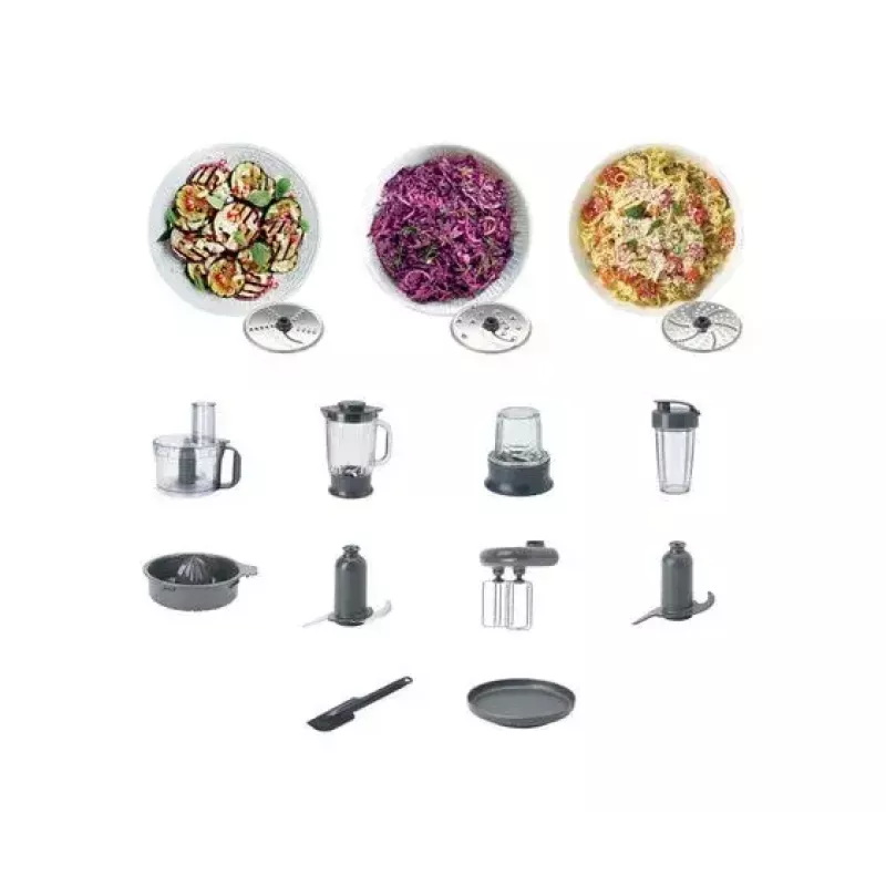 Food processor Kenwood MultiPro Compact+ FDM316SS — 800 W, 2 L bowl, grey, built-in scales