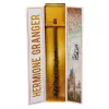 Wizarding World Harry Potter, 12-inch Magical Collector Hermione Granger Wand with Stand & Die-cast Icon, Magical Creatures, Accessory for Costumes