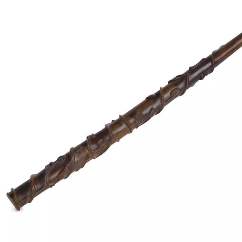 Wizarding World Harry Potter, 12-inch Magical Collector Hermione Granger Wand with Stand & Die-cast Icon, Magical Creatures, Accessory for Costumes