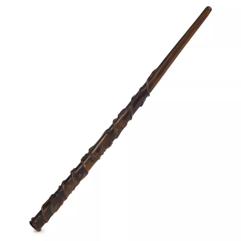 Wizarding World Harry Potter, 12-inch Magical Collector Hermione Granger Wand with Stand & Die-cast Icon, Magical Creatures, Accessory for Costumes