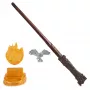 Wizarding World Harry Potter, 12-inch Magical Collector Harry Potter Wand with Stand & Die-cast Icon, Magical Creatures, Accessory for Costumes