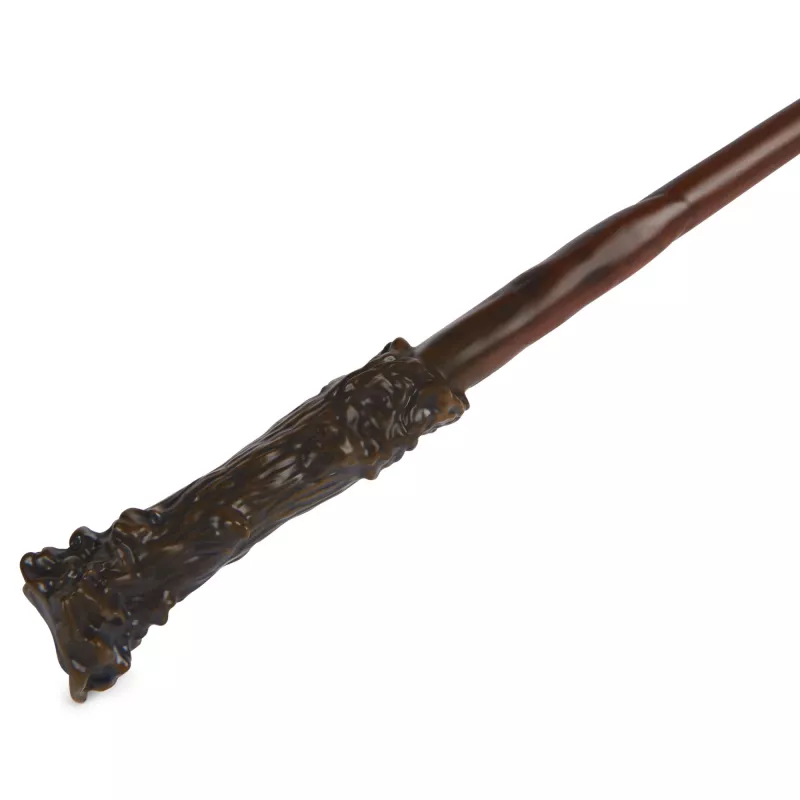 Wizarding World Harry Potter, 12-inch Magical Collector Harry Potter Wand with Stand & Die-cast Icon, Magical Creatures, Accessory for Costumes