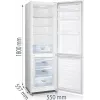 Gorenje Kombinerade kyl/frysskåp RK418DPW4 BE, 269 L, N-ST, 39 dB, 3.2 kg/24h, D, White