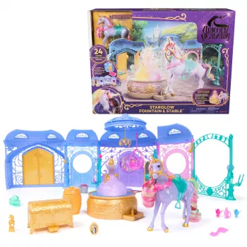 Playset Spin Master Unicorn Academy Stable Playset with Fountain, Light and Sound Effects