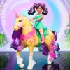 Mini doll set Usorteret Unicorn Academy Ava & Leaf Power of Friendship with translucent saddle and 2 accessories, 168 mm, plastic