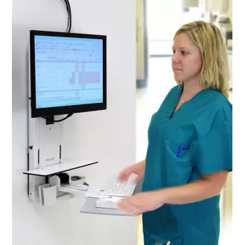 ERGOTRON Styleview Sit-stand Vertical Lift Patient Room (white)