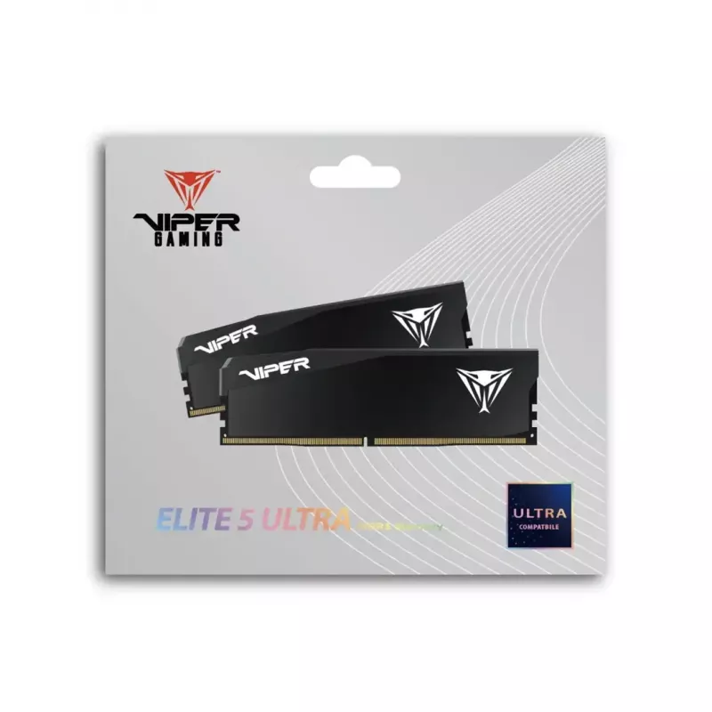 Desktop DDR5 RAM PATRIOT Viper Elite 5 Ultra 64GB (2x32GB) 6000MHz CL28 1.4V with Heatsink