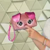 Purse Pets , Keepin’ It Clutch Dazzling Diva Puppy Pet Toy and Wristlet Purse with Light up Rainbow Eyes, Kids Toys for Girls Ages 4 and up