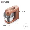 Kenwood Go KZM35.000RD Stand Mixer, Clay Red, 800 W