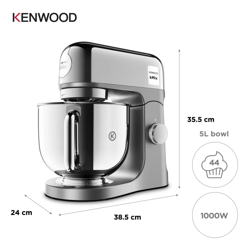 Stand mixer Kenwood kMix Special Edition KMX760ACH — 1000 W, chrome, stainless steel bowl