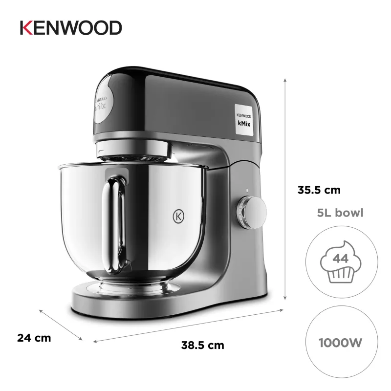Kenwood kMix Special Edition food processor 1000 W 5 L Black, Chrome