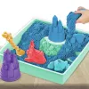 Kinetic Sand , Sandbox Set, Creative Easter Gifts, Includes 1lb Blue Moldable Play Sand, 4 Tools & Molds, Storage, Sensory Toys for Kids Ages 3 and up