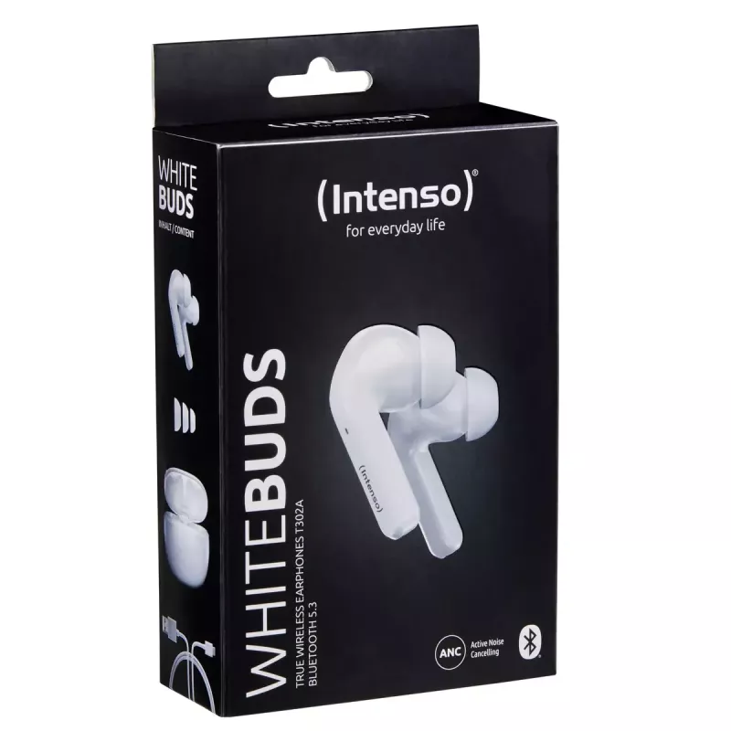 Headphones Intenso White Buds T302A