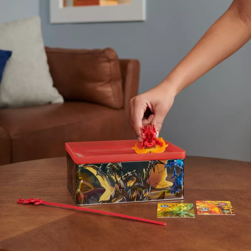 Bakugan Baku-tin with Special Attack Mantid, Customizable, Spinning Action Figure and Toy Storage, Kids Toys for Boys and Girls 6 and up