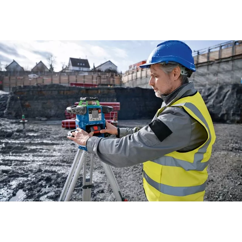 Rotating laser Bosch GRL 650 CVHG Professional 18 V with green laser line, L-BOXX