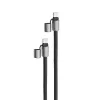 Intenso USB-C Charging Lanyard Phone Necklace Cable 60W Fast Charging Adjustable Length 1.65m Nylon Black