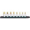 Socket set Hazet 986-SR/8, 8-piece hexagon short sockets, 6–17 mm, black