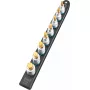 Socket set Hazet 986-SR/8, 8-piece hexagon short sockets, 6–17 mm, black