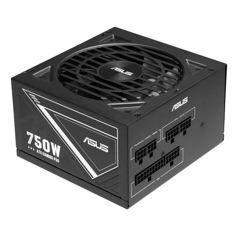 Power supply unit ASUS ATS-750G 750 W, 20+4 pin ATX, 80 PLUS Gold, Black