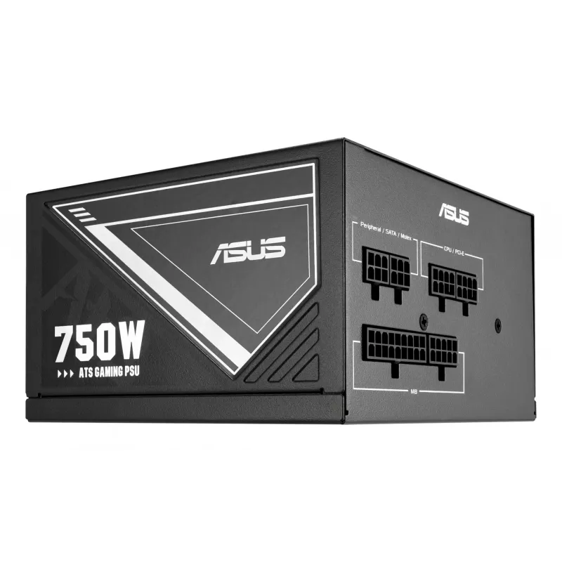 Power supply unit ASUS ATS-750G 750 W, 20+4 pin ATX, 80 PLUS Gold, Black