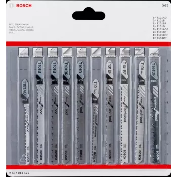Bosch 2 607 011 172 jigsaw/scroll saw/reciprocating saw blade Jigsaw blade 10 pc(s)