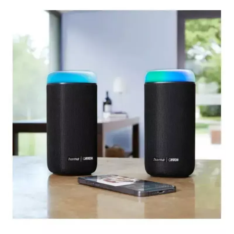 Bluetooth speaker CANTON Glow Pro by HAMA, black, 3.5 mm jack, LED light effects