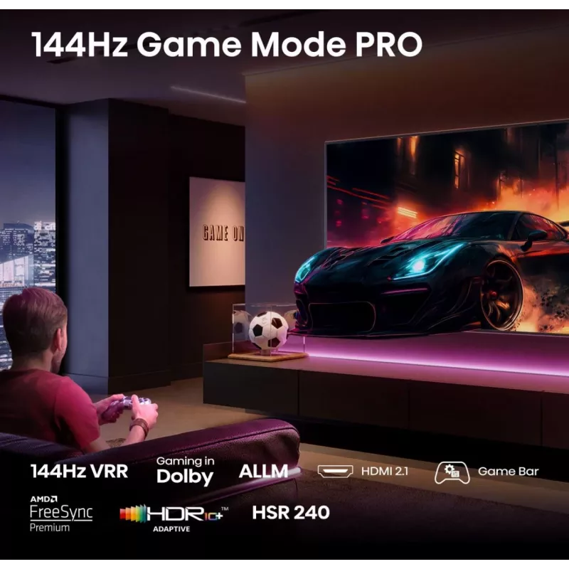 Hisense 50E77Q PRO 127 cm (50 inch) 4K Ultra HD Smart TV Wi-Fi Black