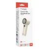 Verbatim Cool’n’Go IceTouch Handheld Fan White/Silver, Silver, White, 1 fan(s), Handheld fan, 1 pc(s), 8 W, Lithium-Ion (Li-Ion)