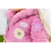 Doll clothes set BABY born Pink Coat Set 43cm Foldable