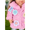 Doll clothes set BABY born Pink Coat Set 43cm Foldable