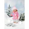 Doll clothes set BABY born Pink Coat Set 43cm Foldable