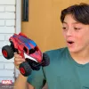 Monster Jam , Marvel The Amazing Spider-Man RC Monster Truck, 1:24 Scale, Kids Toys for Boys and Girls Ages 4 and up