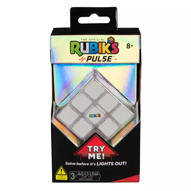Rubik’s Cube, Pulse Cube, Light-Up Brain Teaser Puzzle for Adults & Speedy Solvers, Solve the Puzzle Before the Lights Turn Off Problem-Solving Challenging Brain Teaser Fidget Toy for Kids Ages 8 & Up