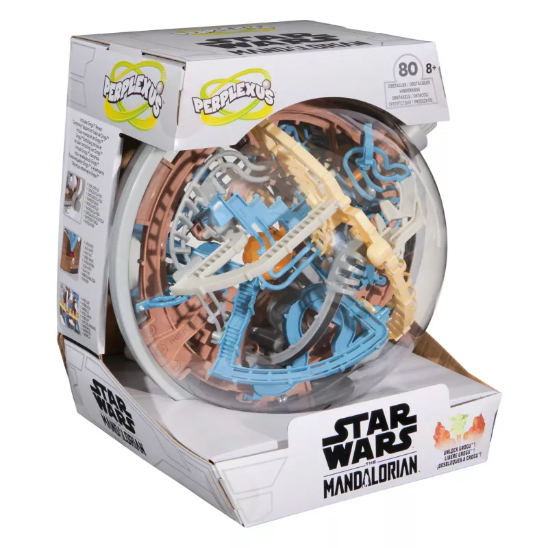 3D maze skill game Spin Master Perplexus Star Wars The Mandalorian – handheld motion labyrinth puzzle
