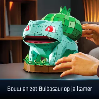 4D Build , Pokémon Bulbasaur 3D Model Kit, Pokémon Figure, Kanto First Partner Collection, Desk Décor, 195 Pieces, for Ages 12 & Up