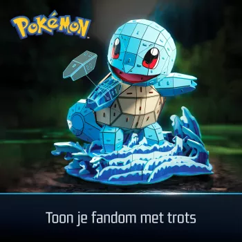 4D Build , Pokémon Squirtle 3D Model Kit, Pokémon Figure, Kanto First Partner Collection, Desk Décor, 180 Pieces, for Ages 12 & Up