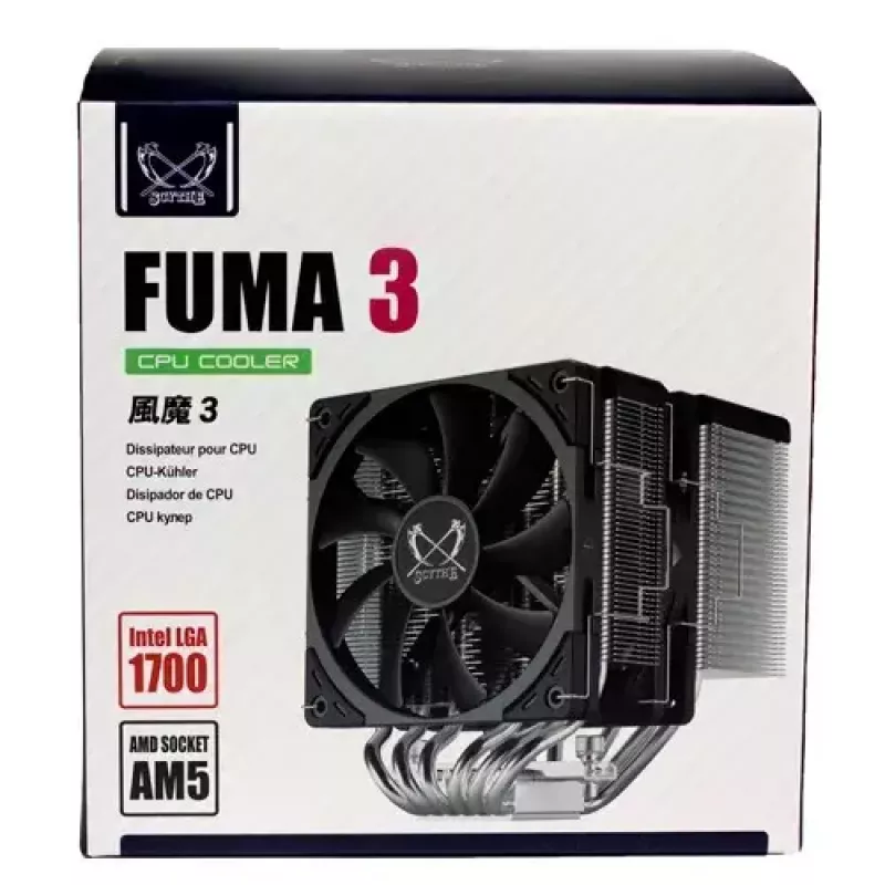 Air cooler Scythe Fuma 3 12 cm Black 39.44 cfm 114.89 m³/h