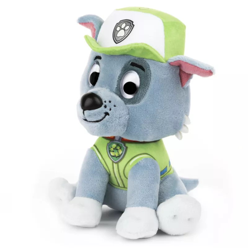 PAW Patrol GUND Official Rocky in Signature Recycling Uniform Plush Toy, Stuffed Animal for Ages 1 and Up, 6 inch