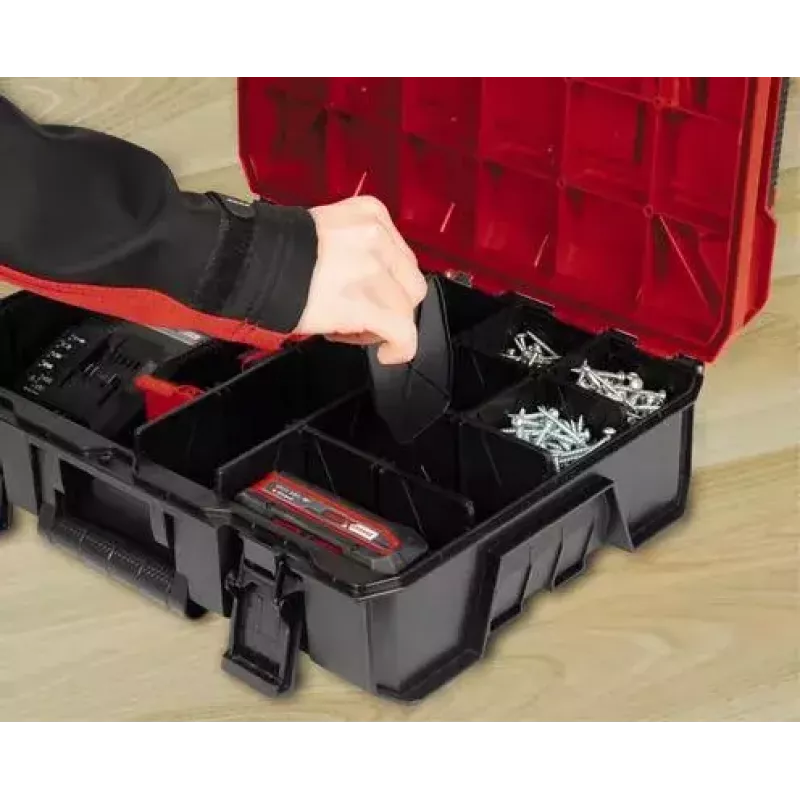 Small parts box Einhell E-Case S-F Polypropylene Black Red 42x28x9.5 cm