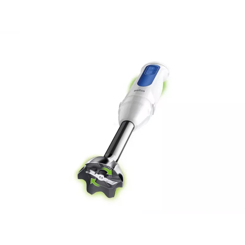 Hand blender Braun Household MultiQuick 3 MQ30202M, 900 W, white/blue, with chopper and whisk