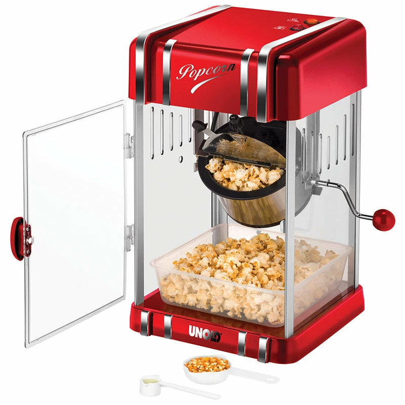 Unold 48535 popcorn popper Red, Silver 300 W