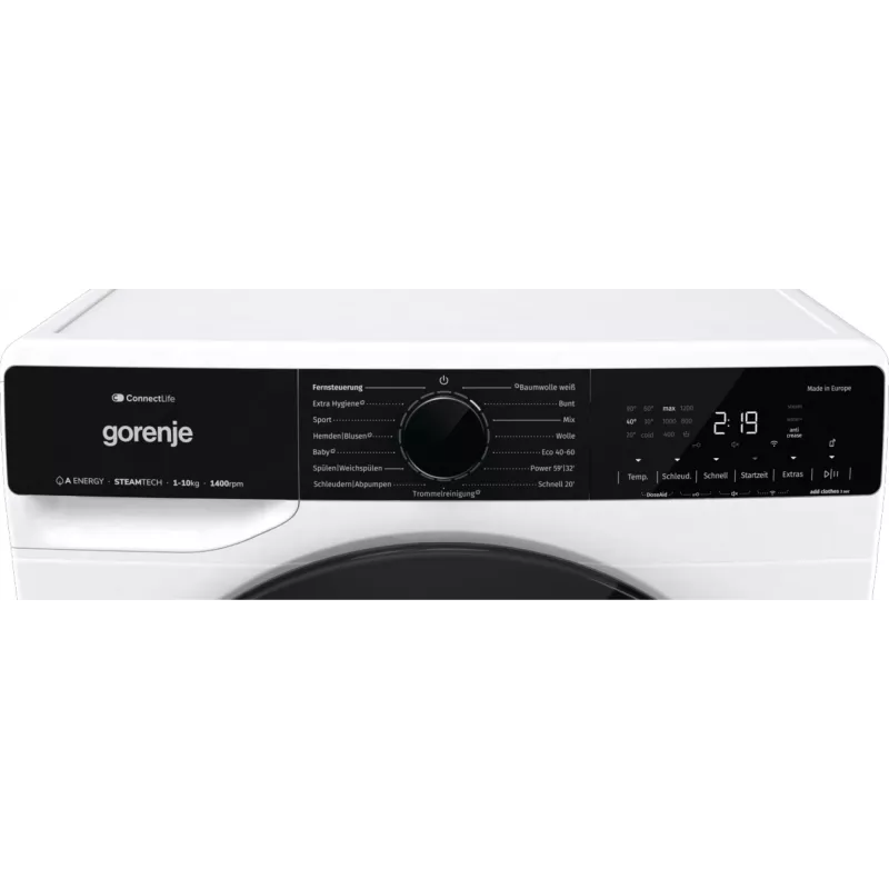 Gorenje WPNA14A3TS washing machine Front-load 10 kg 1400 RPM White
