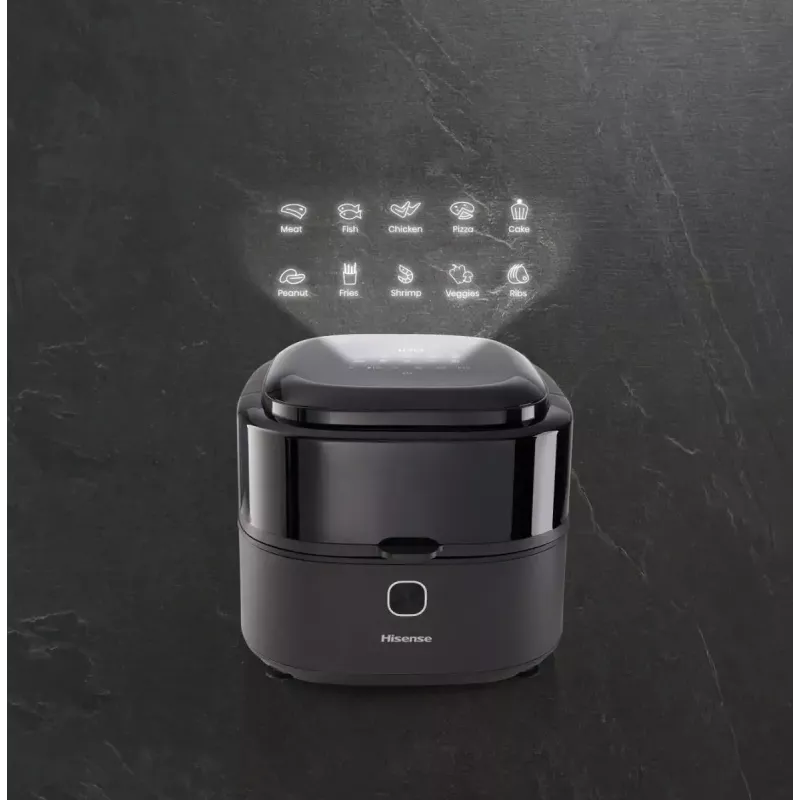 Hisense HAF1350DR Single 6.7 L Stand-alone 1350 W Hot air fryer Black