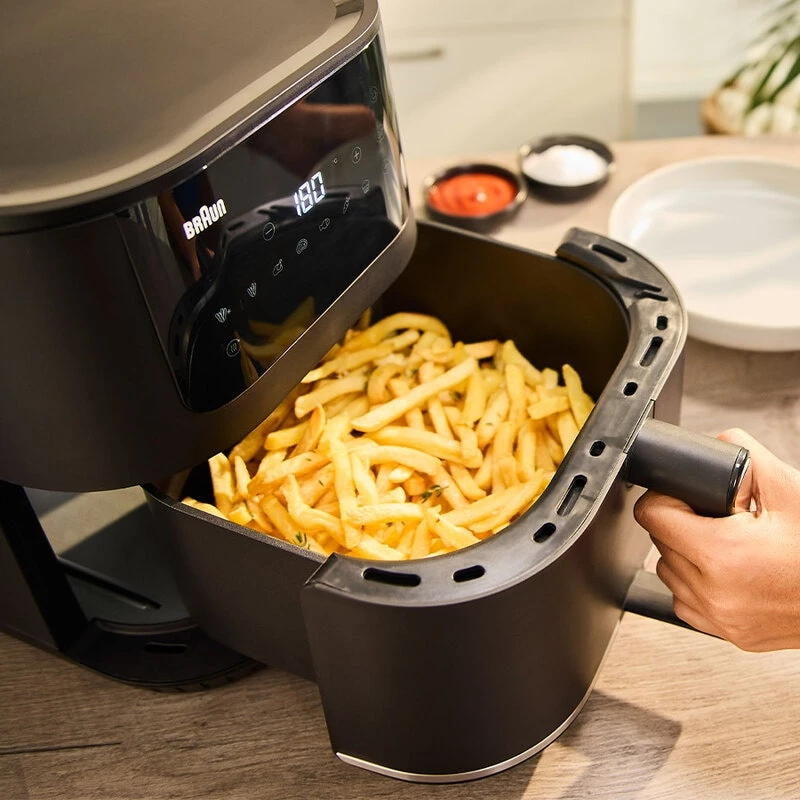 Hot air fryer Braun Household MultiFry 5 HF5030 — 1700 W, 6.0 L basket, black/silver